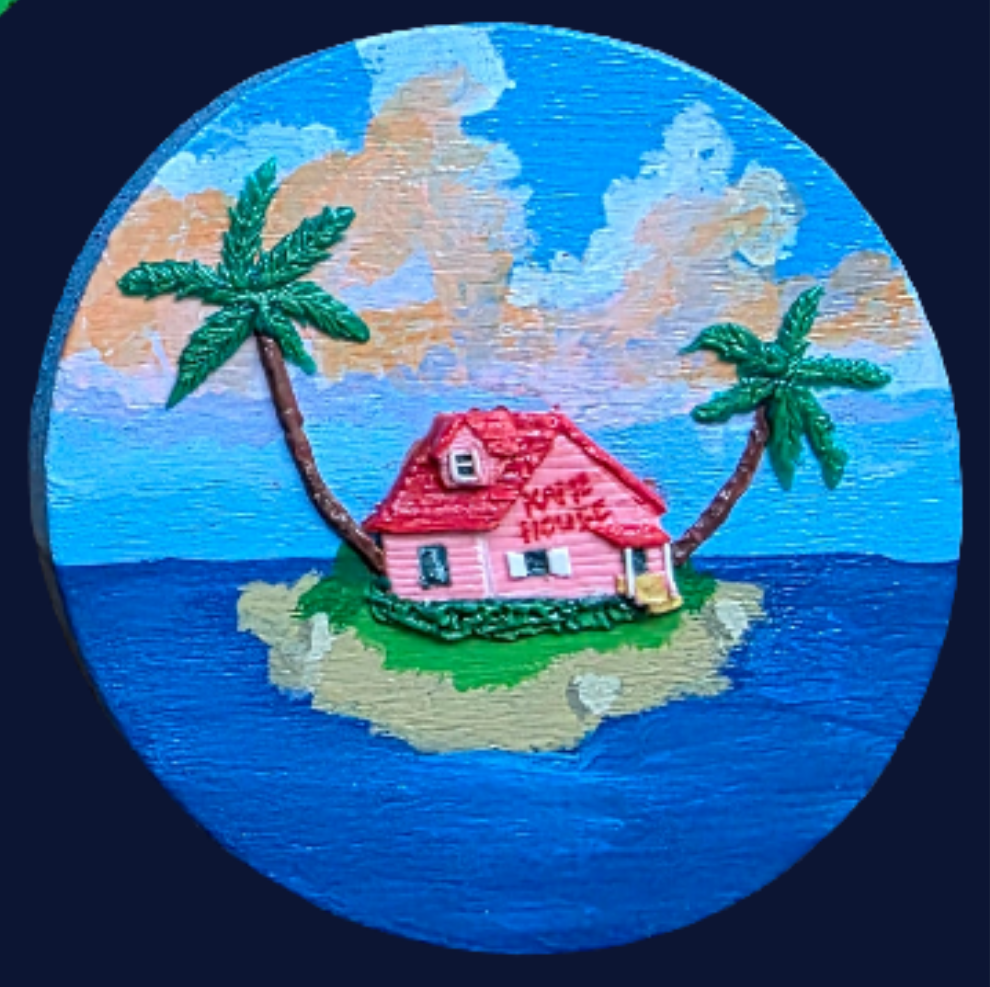 Kame Island Hideaway - Mini World Magnet