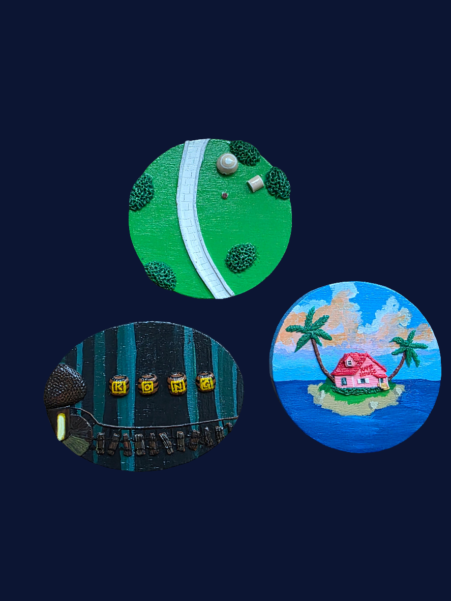 Kame Island Hideaway - Mini World Magnet