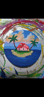 Kame Island Hideaway - Mini World Magnet
