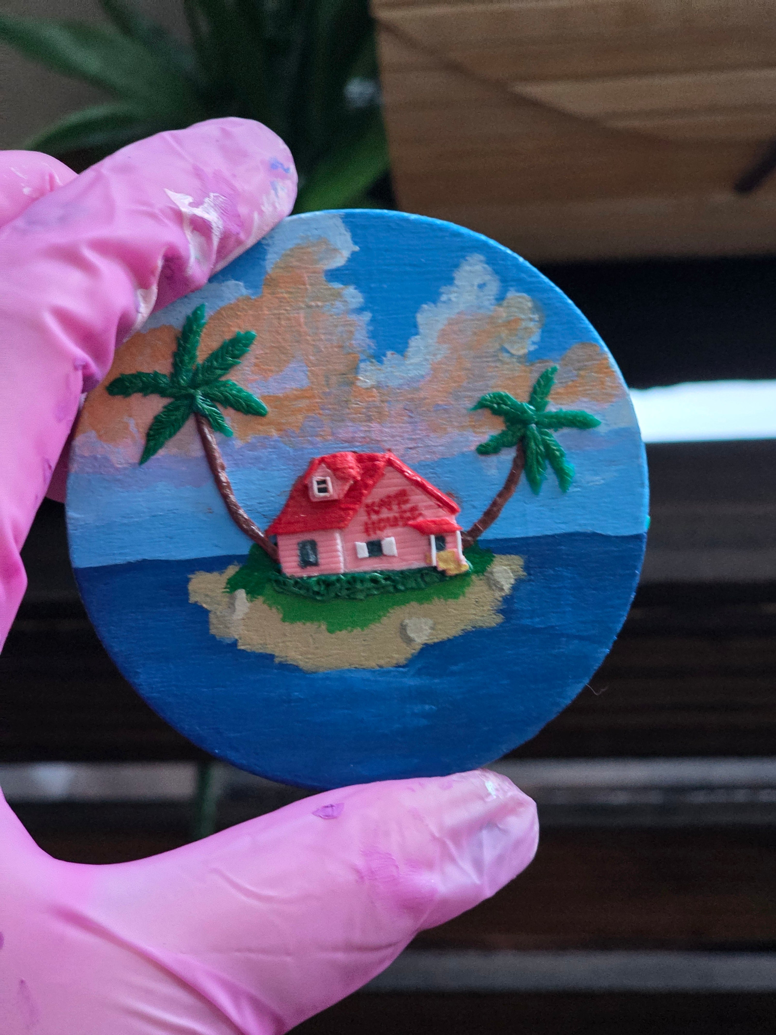 Kame Island Hideaway - Mini World Magnet